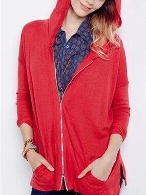 CAbi Beachcomber Hoodie Zip-Front Sweater